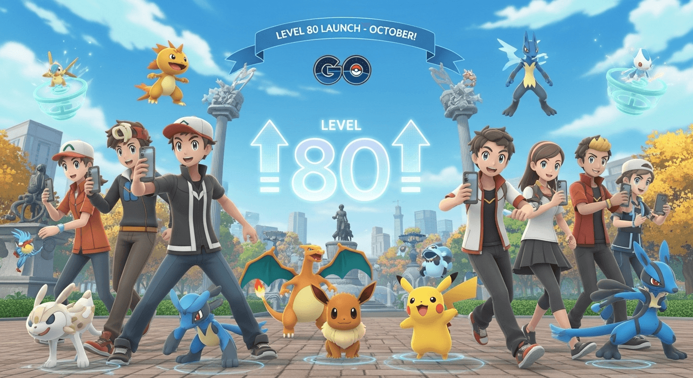Pokémon GO Level Cap Hitched Higher: Level 80 Launch Sparks Trainer Excitement Ahead of October